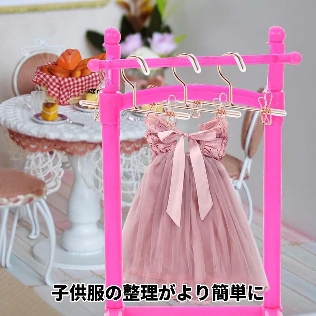 PAVIKE Вешалка для кукол Мини-вешалка для одежды для кукол Мини-стойка для одежды для кукол Вешалка для хранения одежды для кукол Мебель для кукол Аксессуары для кукольного домика