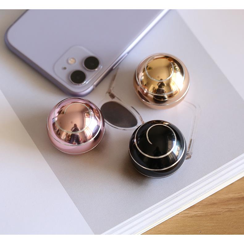 Silver Line Rotating Desktop Gyroscope: High-Gloss Spin & Decompression Toy