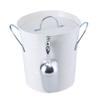 Ice Bucket with Scoop and Lid Metal Drink Coolers Wine Bucket Chiller Beverage Tub for Parities, Camping, Outdoor Bar