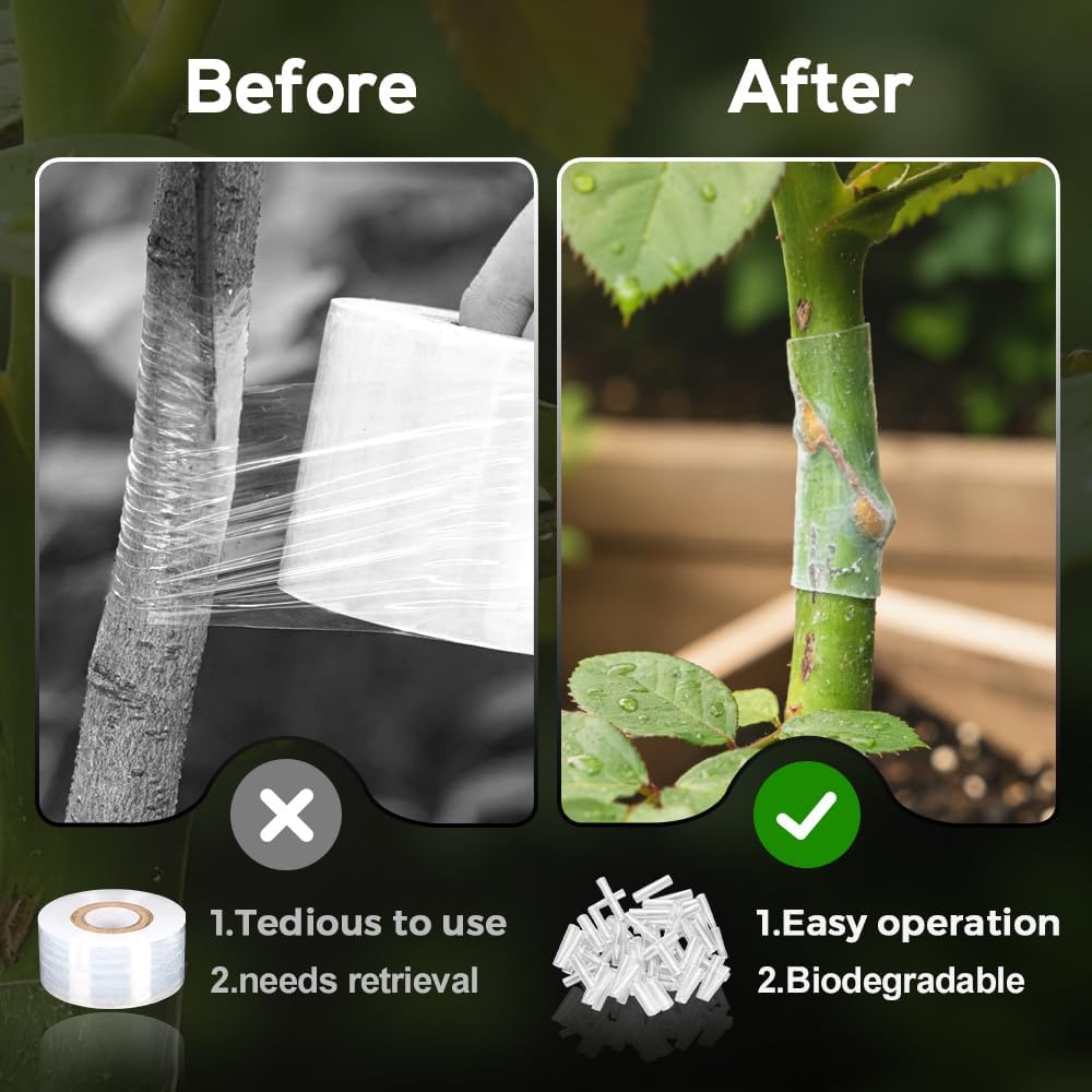 100PCS Fruit Tree Grafting Casing Grafting Device Fruit Tree Flower Grafting Casing Grafting Special Casing Grafting Special