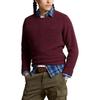 Polo Ralph Lauren Шерстяной свитер с круглым вырезом для мужчин, свитер, винный 710918135-006