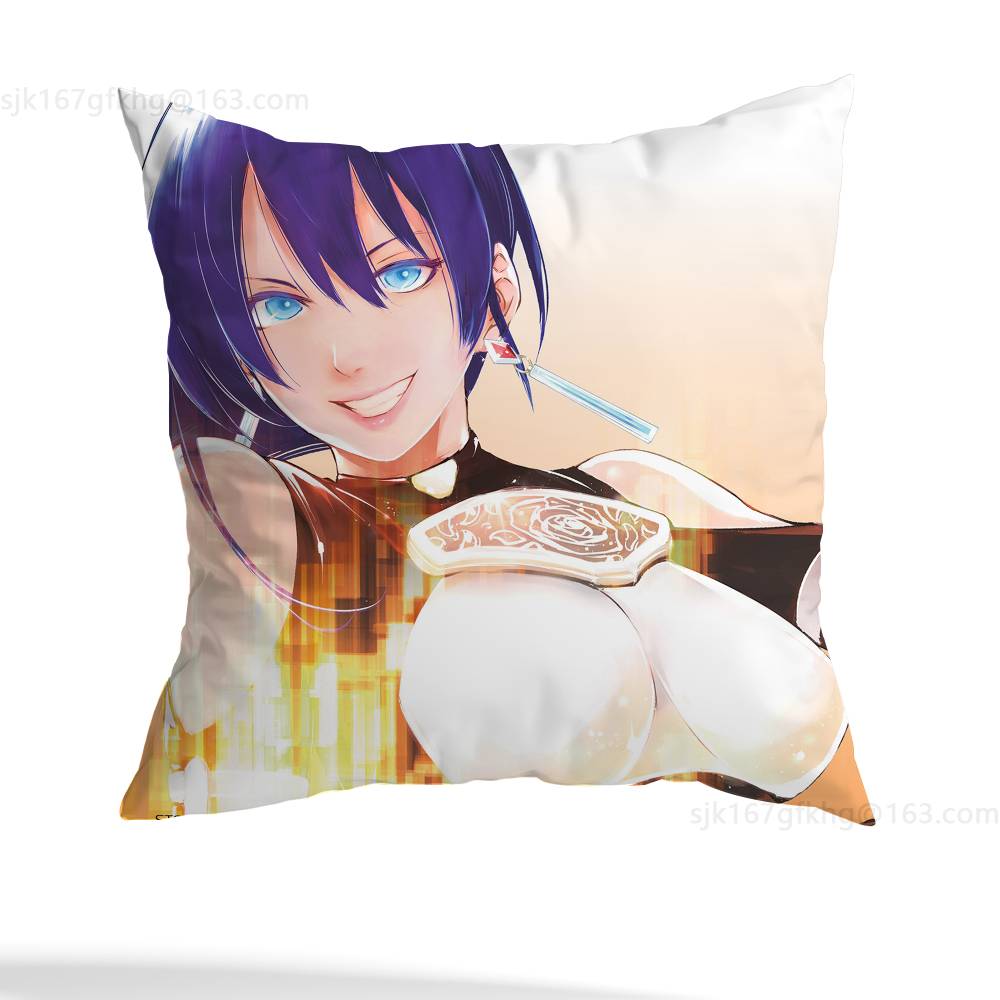 Наволочка для подушки из аниме Shangri-La Frontier, противопылевая, с невидимой молнией, из шелковистого короткого плюша, чехол для диванной подушки