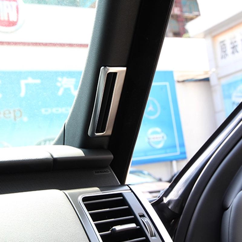 Для Land Rover Range Rover Sport 2014-ABS хромированная стойка AC вентиляционная розетка рамка крышка отделка наклейки автомобиль