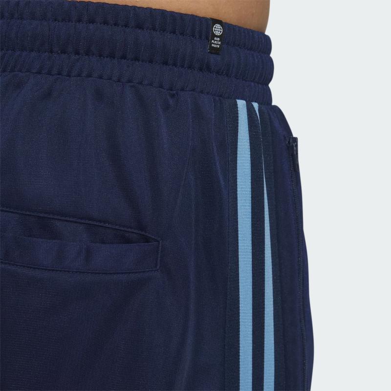 Adidas Originals Trefoil Solid Color Elastic Waist Straight-Leg Sweatpants Unisex Bottoms Indigo IK9153