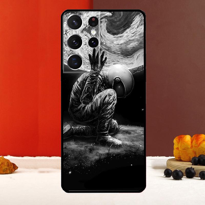 Иллюстрация Космонавта Чехол Для Samsung Galaxy S24 S25 Ultra S22 S23 Plus S20 S21 FE S9 S10 S25 FE Чехол для Телефона