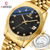 Золотые механические часы CHENXI со стальным ремешком - 8804A Модный трендсеттер Деловое часовое изделие