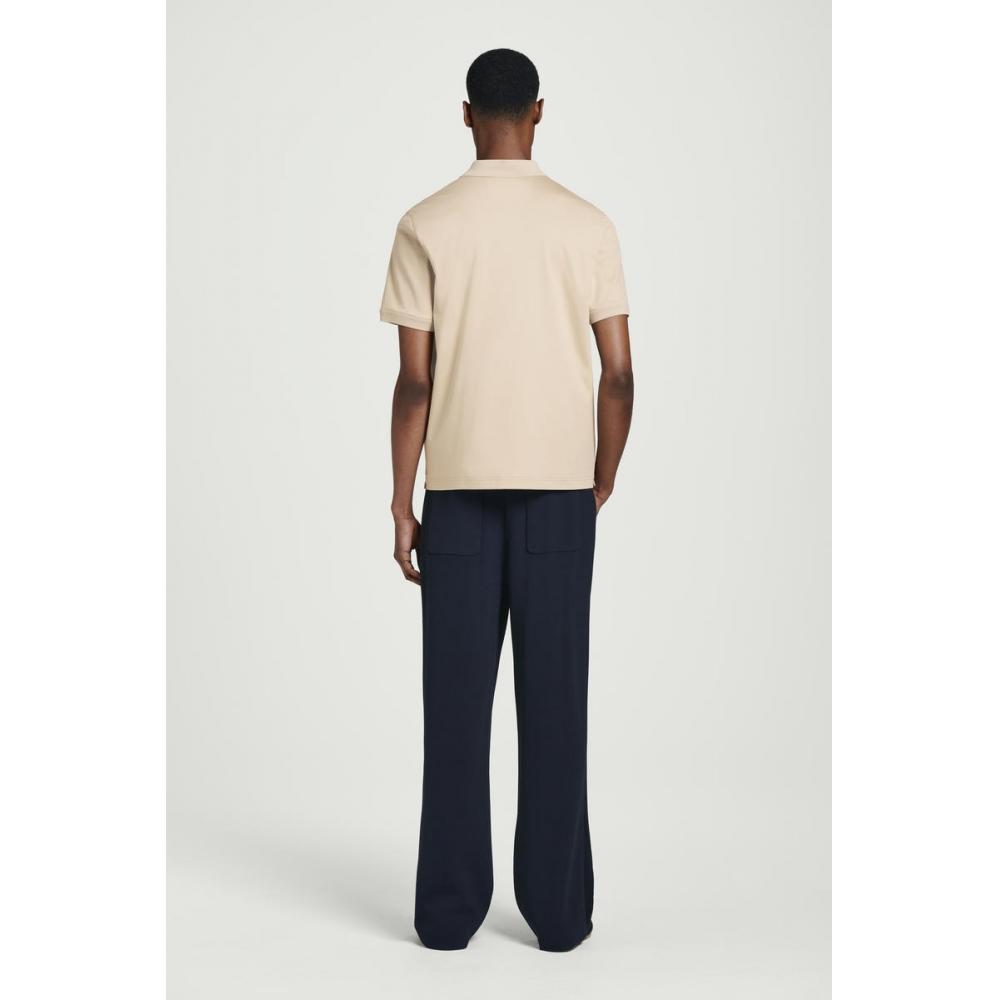 COS Рубашка поло из мерсеризованного хлопка Японии