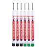6Pcs/Set 20MM Long Nib Markers Deep Hole Head Four Color Waterproof Marker Pens For Woodworking Metal Marker Tools Art Supplies