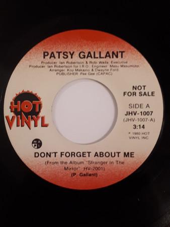 7-дюймовая пластинка PATSY GALLANT Dont Forget About Me JHV1007 Горячая виниловая пластинка 1980 Канада Рок Б/У