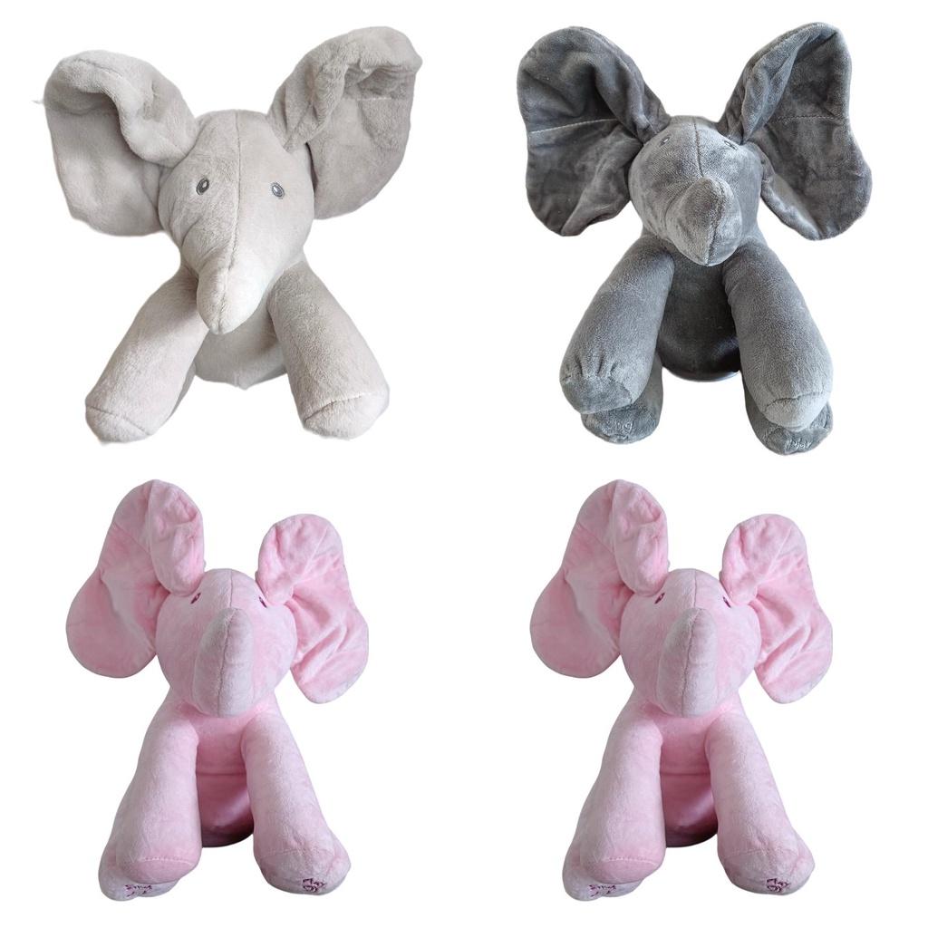 Adorable Elephant Plush Toy With Moving Ears Perfect Baby Gift