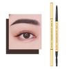 0.1g Triangle Eyebrow Pencil Waterproof Time-saving Safe Square Gold Color Tube Beauty Brow Pencil for Girl
