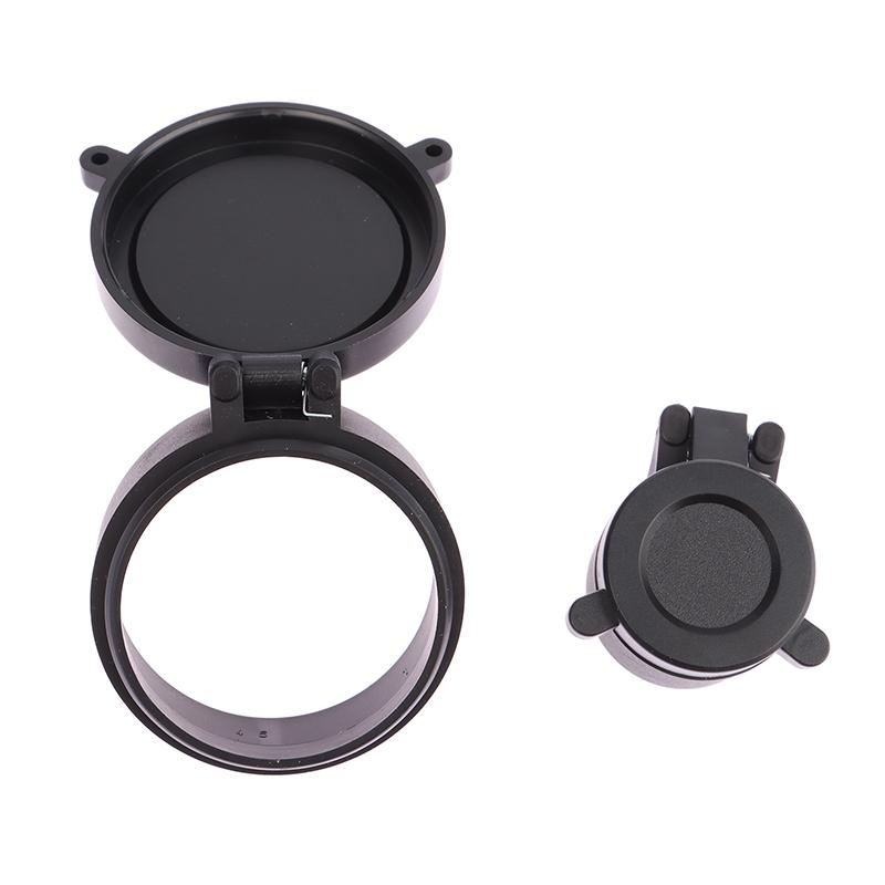 Rifle-Scope Hunting Aiming Optic Lens Covers Telescopic Flip Up Spring Cap