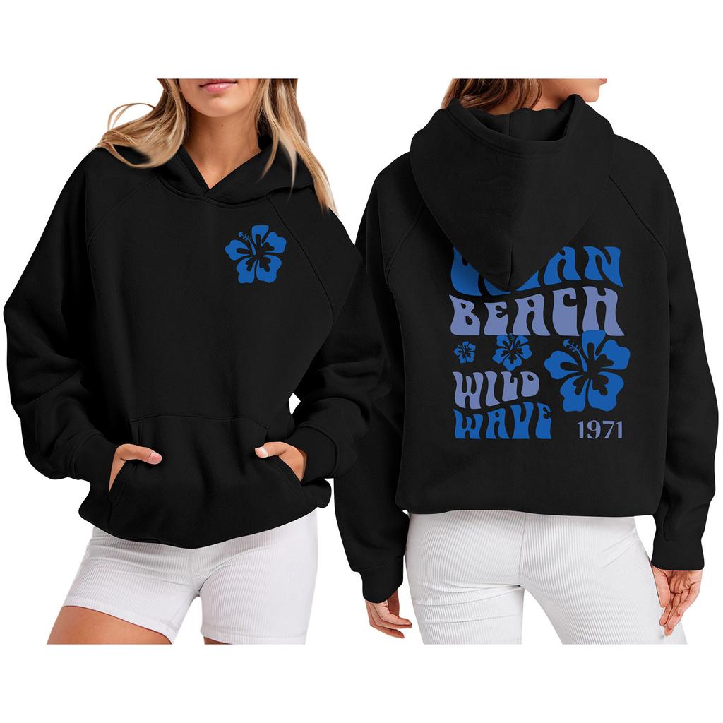 Женская толстовка с цветными блоками, повседневная удобная свободная легкая женская толстовка с длинным рукавом и круглым вырезом