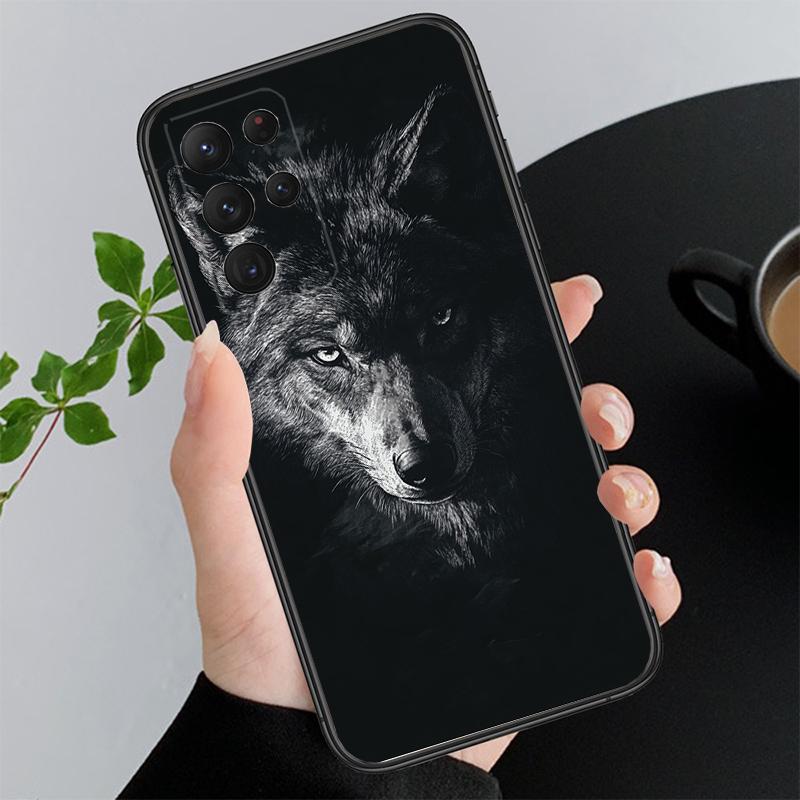 Чехол для телефона Samsung A55 A16 A56 A36 A35 A15 A53 A54 A33 A34 A25 A05S A52 A52S A14 A26 A71 Животное Волк