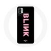 Case for Xiaomi Redmi Note 10T 5G Blink Fandom Blackpink Logo Pink Black Background