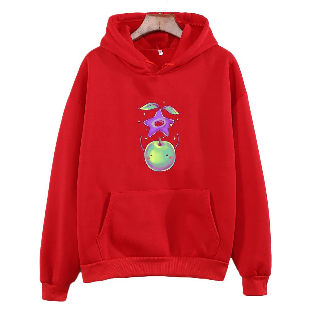 Stardew Valley Junimo Pattern Hoody Women Fashion Long-sleeve Sweatshirts Cute Cartoon Graphic Hoodie Comfortable Casual Tops