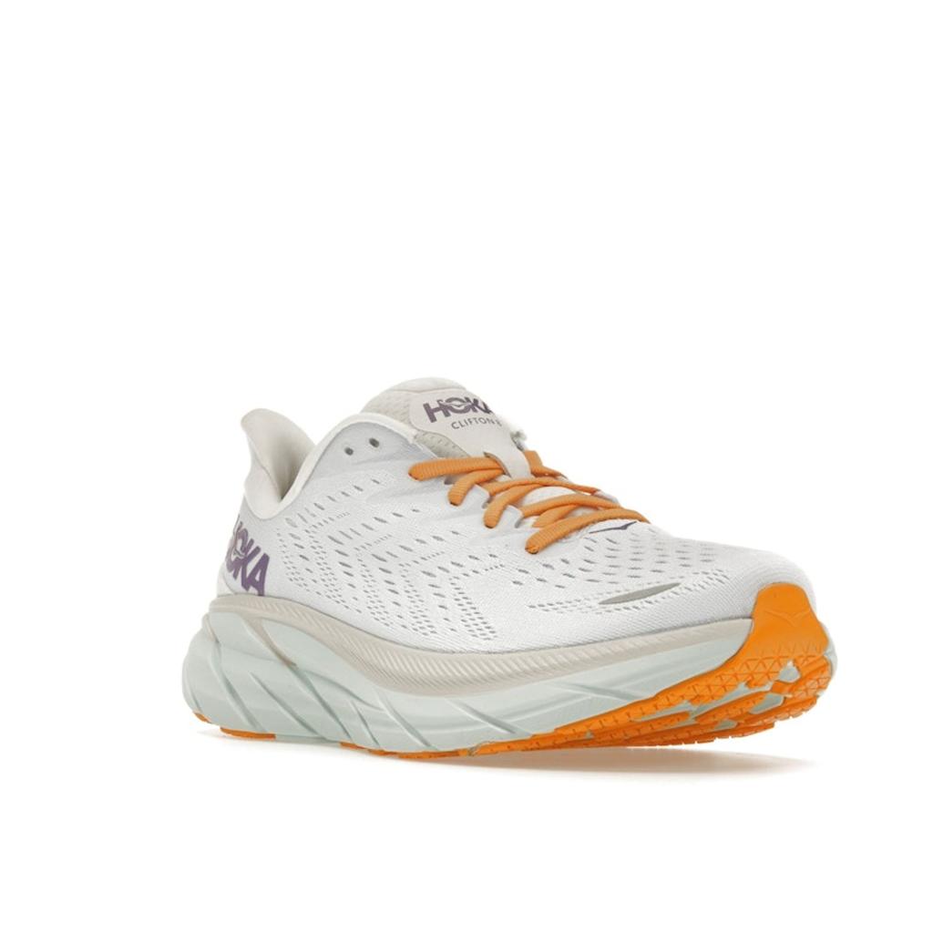 HOKA Clifton 8 Blanc De Blanc Women Sneakers White 1119394-BDBW