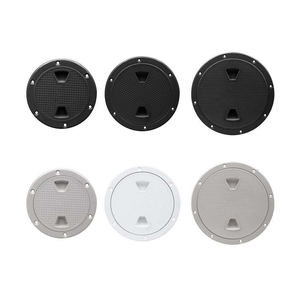 4/6/8-дюймовый черный/белый круглый нескользящий смотровой люк со съемной крышкой для морских лодок и яхт