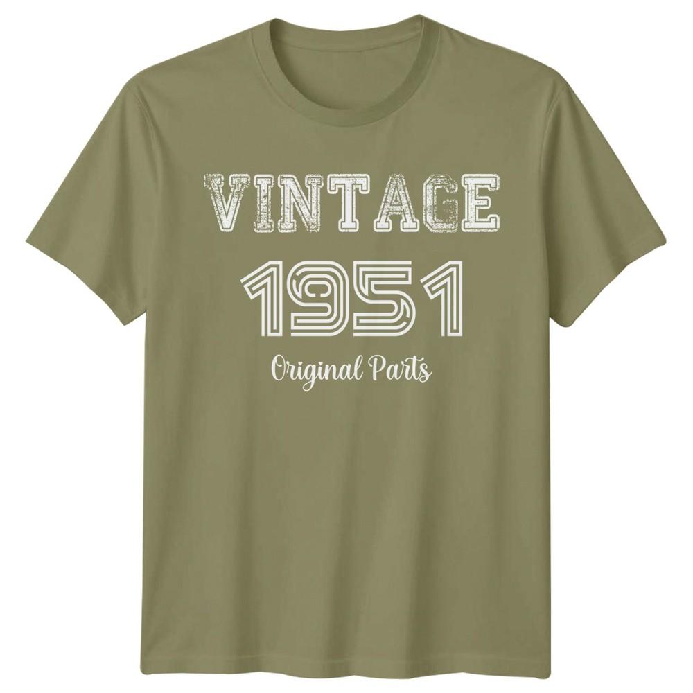 Vintage 1951 Original Parts Unisexs T Shirt 75th Birthday Gift