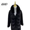 Winter Accessory Faux Fur Scarf with Magnetic Closure Solid Color Soft Plush Design Wrap Windproof Cold-Resistant Outdoor Cycling