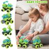 Truck Toys For 2 3 4 5 Year Old Boys Gifts, 2 Pack-Dinosaur Toys For Kids 3-5 With Small Dinosaur Toys, Ideal Trucks For Toddlers 2-4 Years