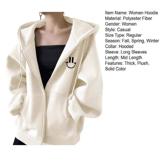 Женское зимнее пальто с капюшоном и боковыми карманами, толстая плюшевая подкладка, застежка-молния, затягивающийся шнурок, верхняя одежда с длинным рукавом, ветрозащитная, сохраняющая тепло куртка для активного отдыха