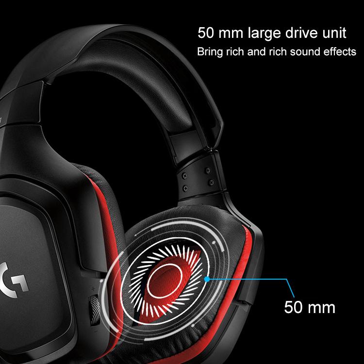 Logitech G331 Dolby 7.1 Surround Sound Стерео складная игровая гарнитура для соревнований с шумоподавлением