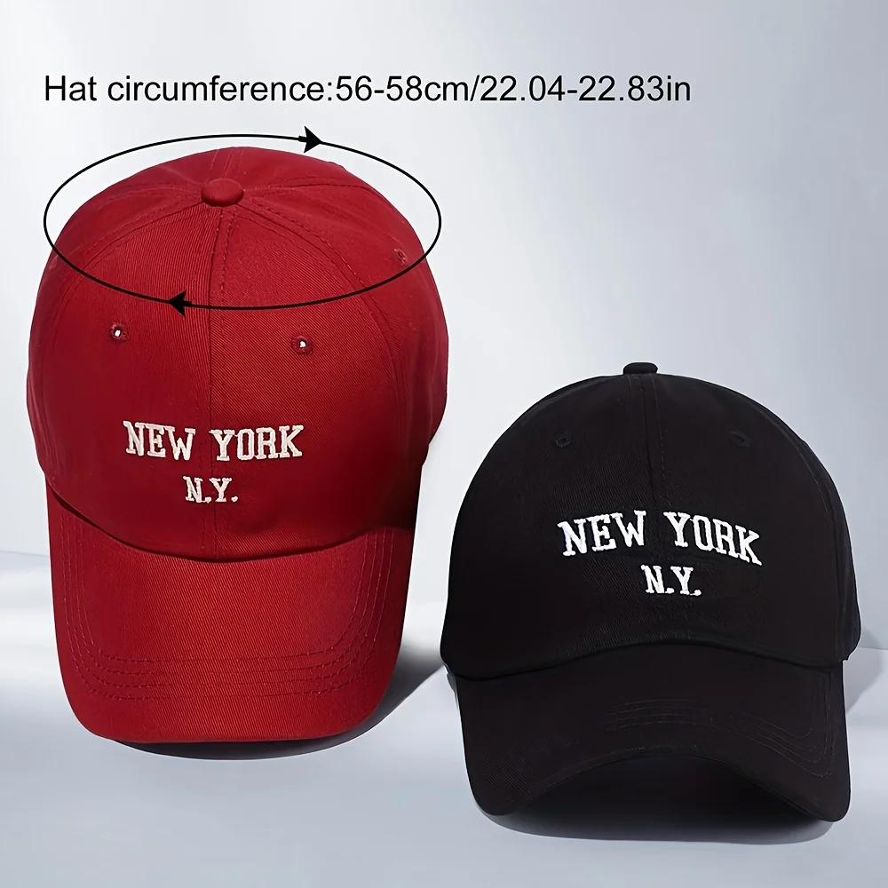 Бейсболка Ny" York Новый Бренд Последняя "Свежая Вышивка Стежком 2 шт. Кепки - Легкая, Дышащая, Регулируемая Snapback Для Мужчин и Женщин