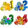 Желтый Пикачу Цифровой Фольгированный Набор Шаров для Украшения 1-го Дня Рождения Ребенка