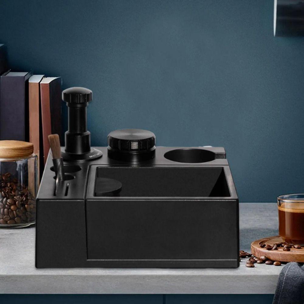 Removable Espresso Knock Box Slip Resistant Base Barista Coffee Organizer Coffee Shop