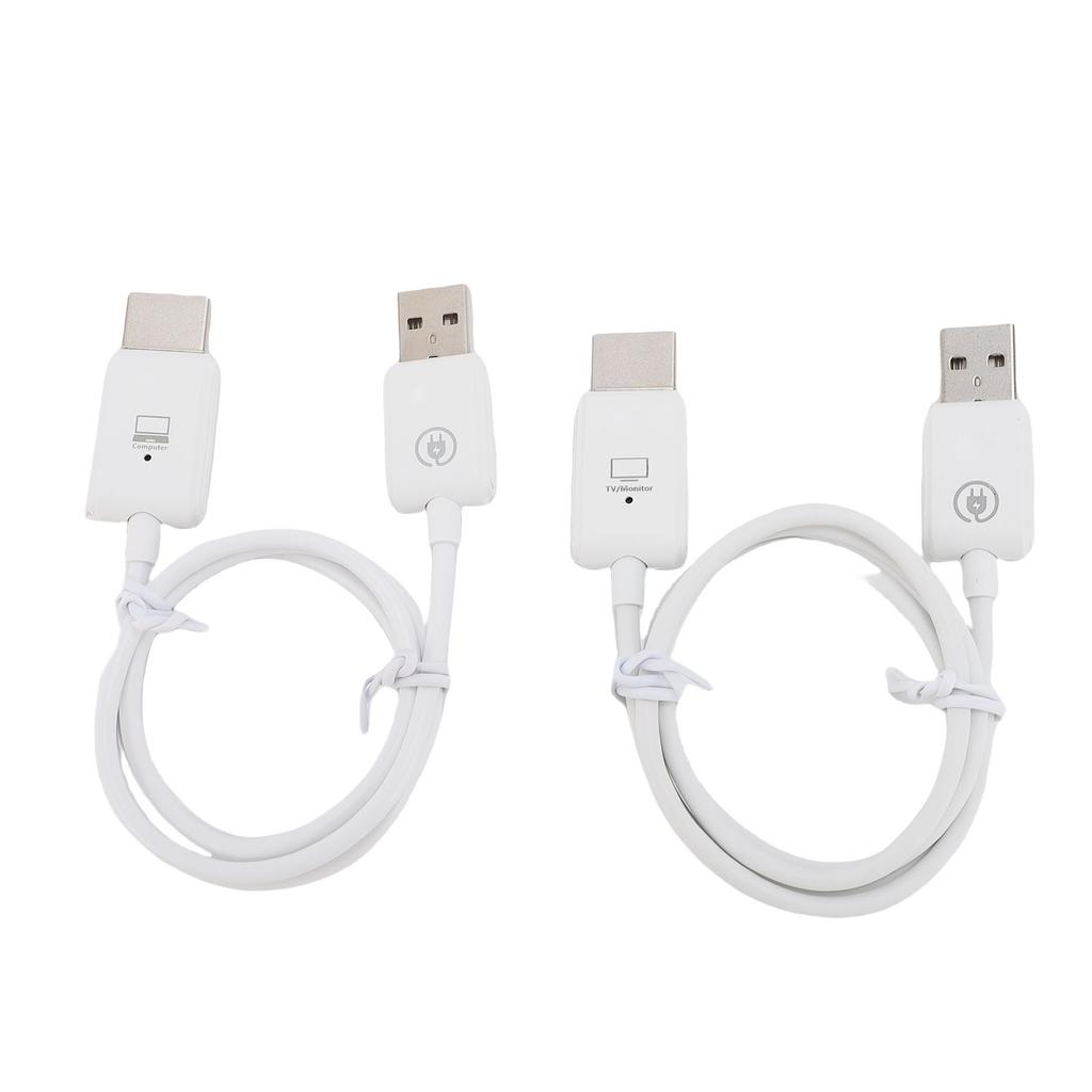 Wireless HD Multimedia Interface Transmitter and Receiver Portable 1080P Screen Mirroring Adapter Extender for Laptop PC