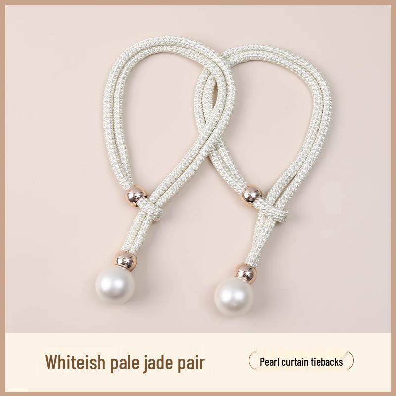 Pair of Luxury Sheer Curtain Tieback Buckles - Elegant Rope and Trim Accessories for Decoration
