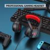 H1 Gaming Headset for PS4/ PS5/ PC/ Laptop, Stereo Over Ear Gaming Headphones with Noise-Canceling Mic