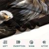 1Pc Eagle Bird Family Print Flannel Blanket, High quality Comfortable for All Seasons, Home Decor, Warmth and Comfort, Perfect for Christmas Gifts