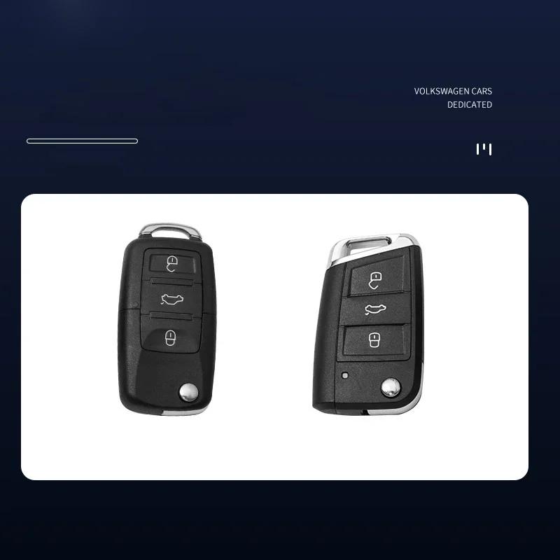 Car Sticker 2025 New Car Flip Remote Key Fob Case Cover Protector Shell For Skoda Octavia A5 A7 Fabia Superb Kodiaq Karoq Auto K