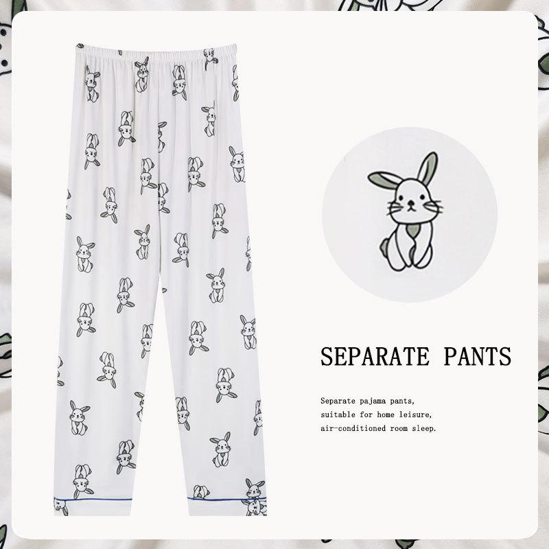 Женские свободные пижамные штаны в корейском стиле - Имитация хлопка, Весна/Осень