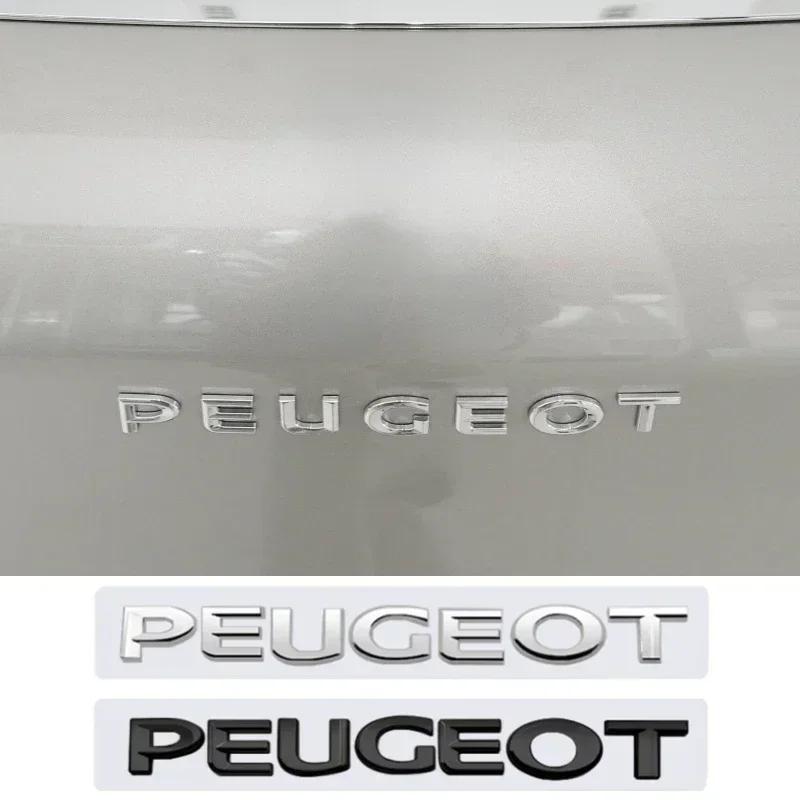 ABS 3D Наклейки с надписями на задний багажник и боковые значки для Peugeot 308 307 207 206 3008 208 407 2008 508 301 107 307 406 4008