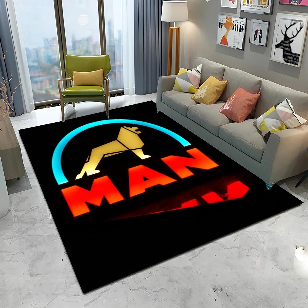 3D Печать Логотип Man Грузовик Серия HD Ковер для Дома Гостиная Спальня Диван Придверный Коврик Декор, Детский Ковер Нескользящий Напольный Коврик