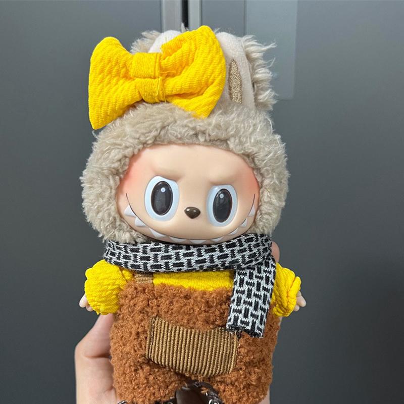 Одежда для мини-кукол, аксессуары для плюшевой виниловой куклы Лабубу, костюм для отдыха, юбка, плюшевая игрушка, одежда, только одежда, детский подарок