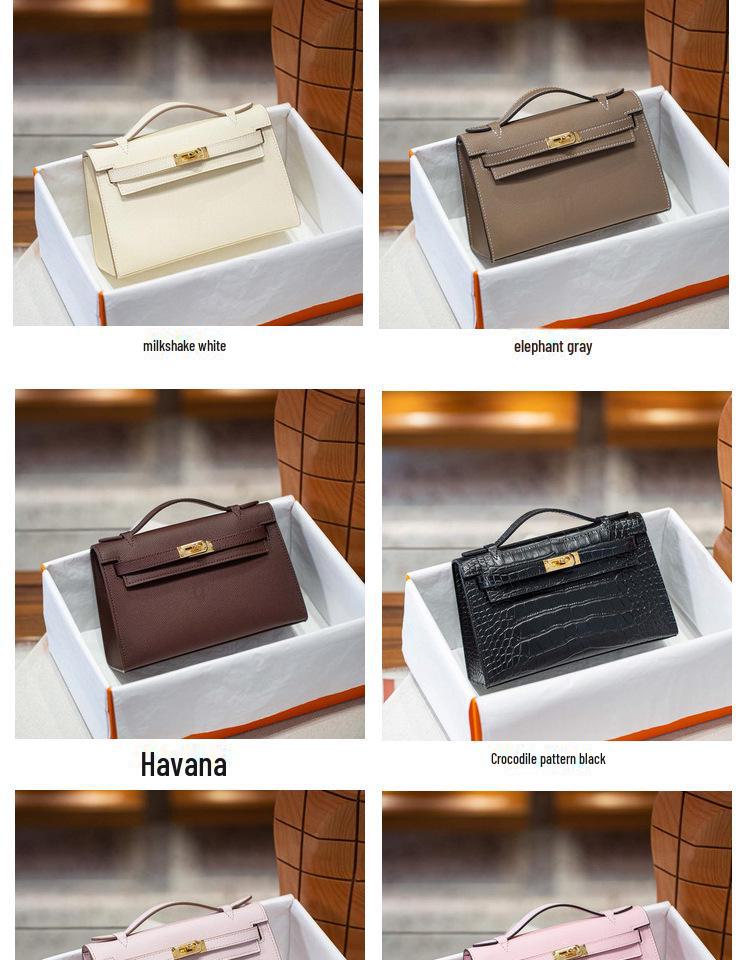 Женская мини-сумка Kelly из натуральной кожи 2023 г.: Модная сумка через плечо с модным узором «пальмы»