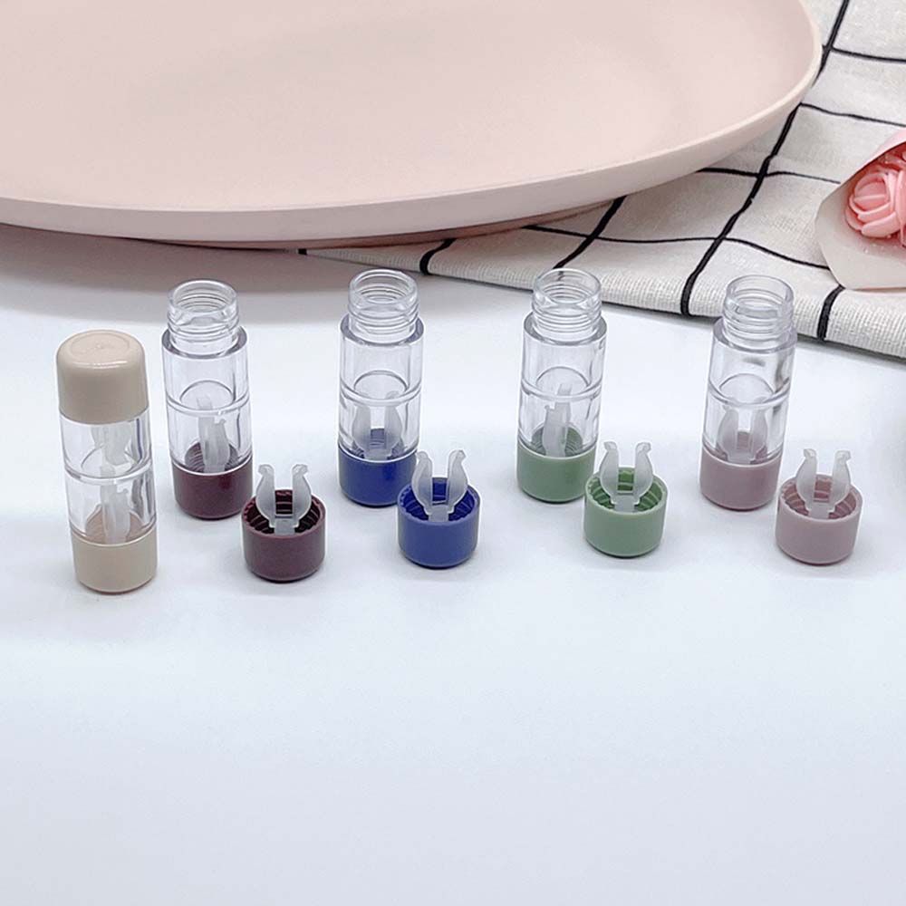 Capsule Shape Candy Color Lenses Box Storage Eye Care Contact Lens Container Contact Lens Case