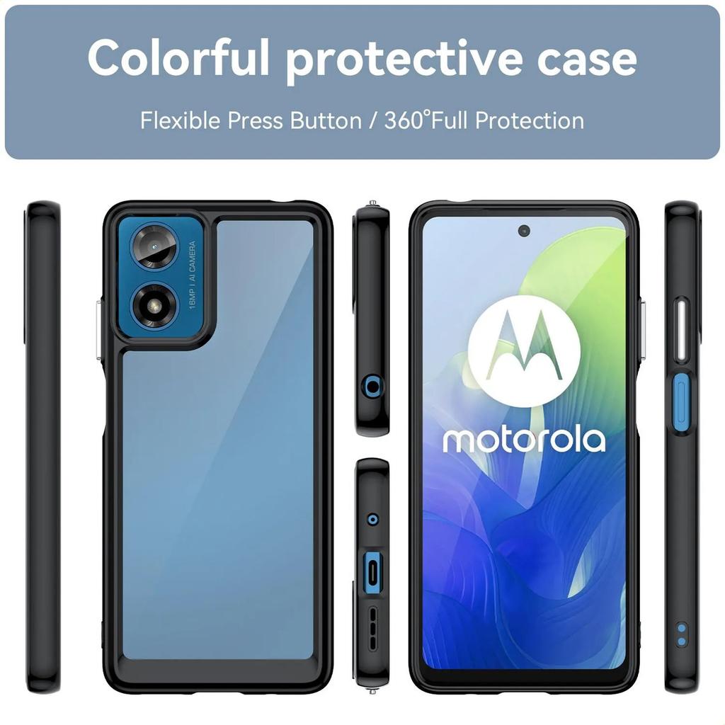 Phone Case For Motorola Moto G04 , Clear Transparent Phone Case Cover For Motorola Moto G04