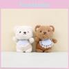 Ultra Soft Short Plush Bear Keychain Adorable Stuffed Animal Toy For Bags