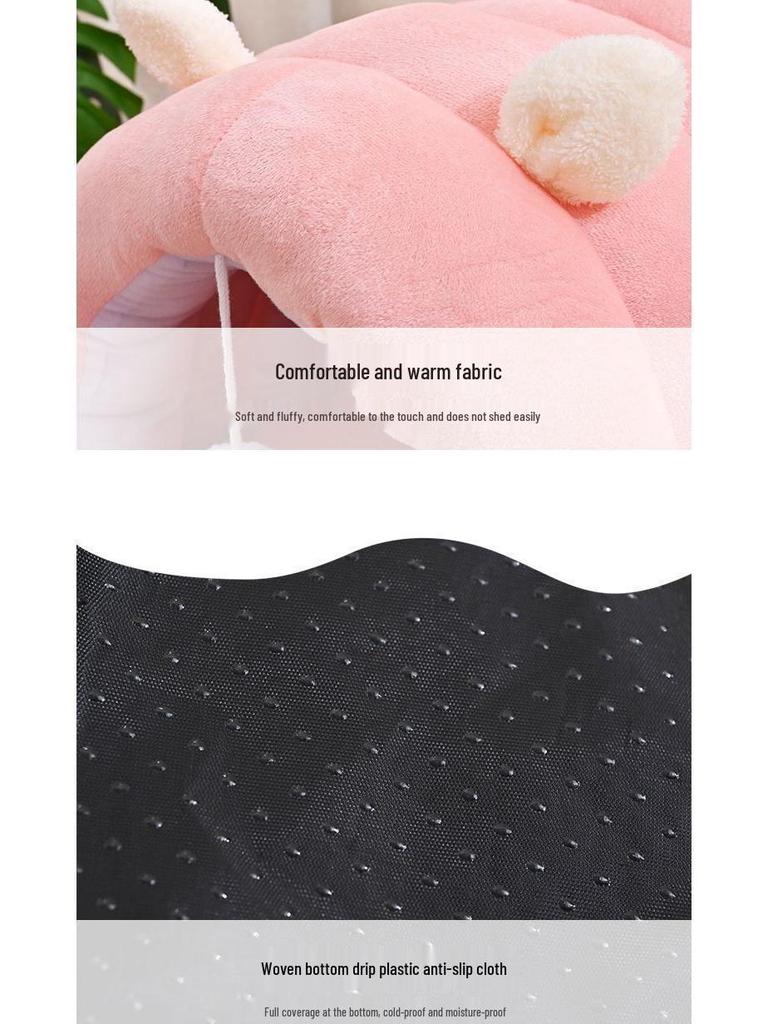 Plush Four Seasons Pet Bed for Cats and Small Dogs