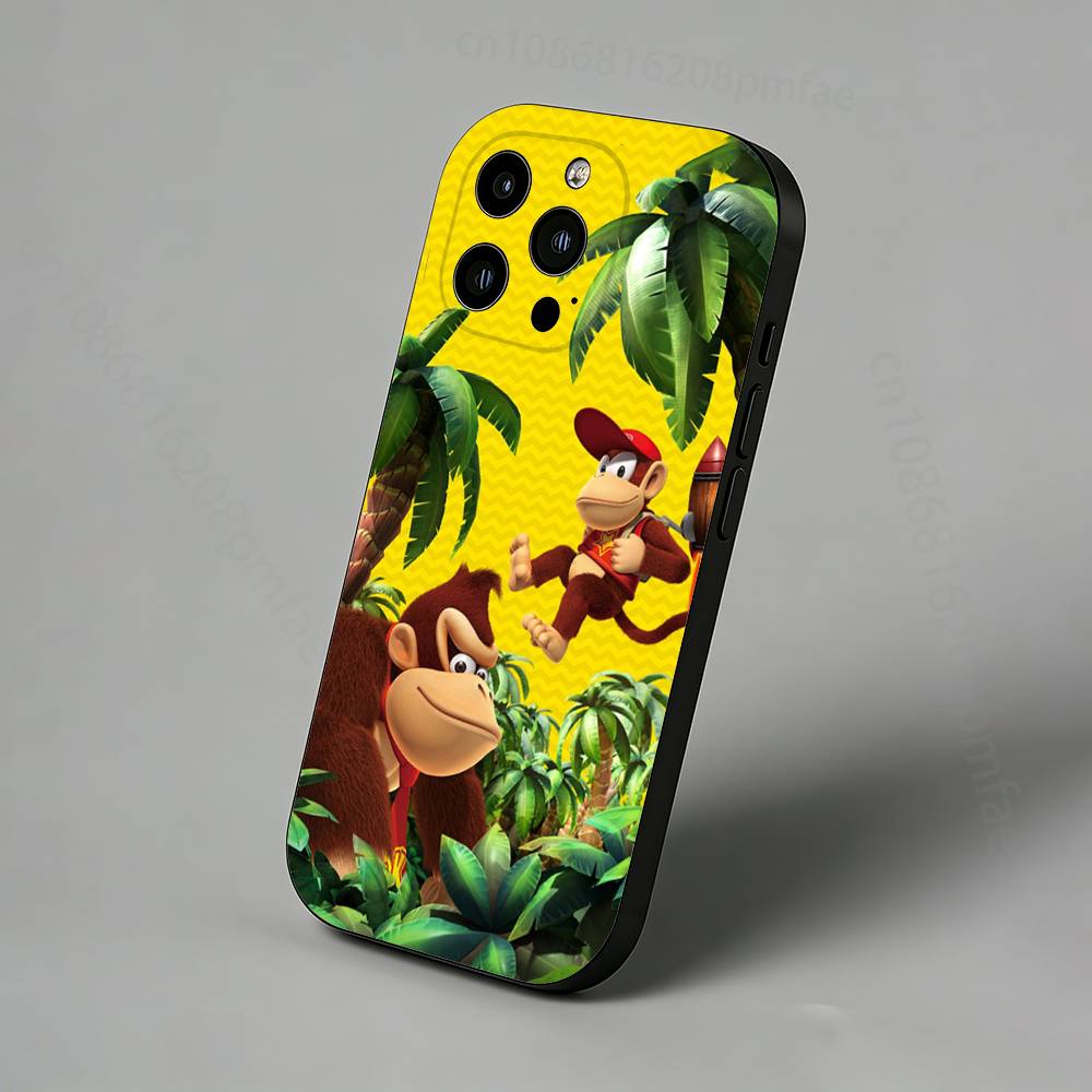 Игровой чехол для телефона D-Donkey Kong Monkey Slim Back для iPhone 17,16,15,14,13,12,11 Pro,Max,Plus,X,XS,XR,SE,Mini Защитная крышка