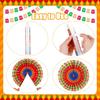 Outus 9 Pcs Mexican Fiesta Hanging Paper Fans Decorations Fiesta Party Supplies Cinco De Mayo Ceiling Wall Decor for Taco Tuesday Event Decor Luau