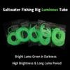 Мягкий силиконовый светящийся кембрик для легкой снасти, светящаяся трубка для рыбалки, рыболовные рукава, защитные трубки для оснастки