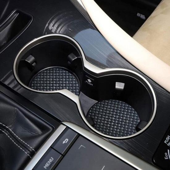 2× Cup Holder Anti-Slip ert Coasters Pads Mats Cover Car Interior Accessories