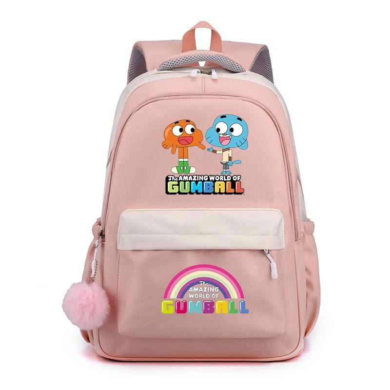 The Amazing World of Gumball Backpack Primary Students Rucksack High Quality Children Backpacks Boy Girl Fashion Schoolbag Gifts