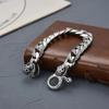 Модный и властный ретро-браслет, европейский и американский мотоциклетный трендовый панк-стиль, браслет с черепом